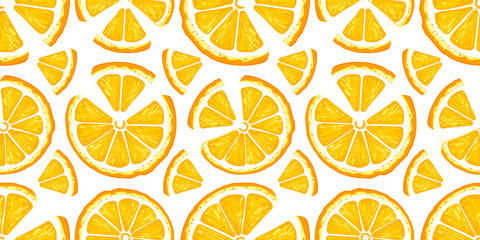 Orange vector seamless pattern. Sketch oranges. Citrus fruit background. Elements for menu, greeting cards, wrapping paper, cosmetics packaging, posters etc