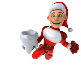 Fun Super Santa Claus - 3D Illustration