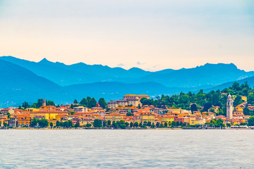 Cityscape of Verbania, Italy