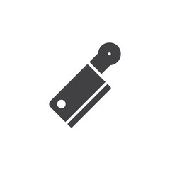 Meat knife vector icon. filled flat sign for mobile concept and web design. Cleaver simple solid icon. Symbol, logo illustration. Pixel perfect vector graphics