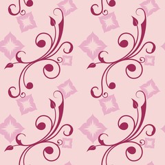 Seamless simple rose flower background