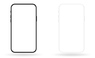 New vector mobile smartphone mockup  template