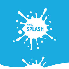Milk Splash Water Sweet Fresh White Milky Healthy Drink Template Element Splatter Abstract Vector