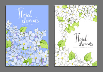 Vector floral covers