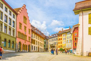 Historical center of Biel/Bienne, Switzerland
