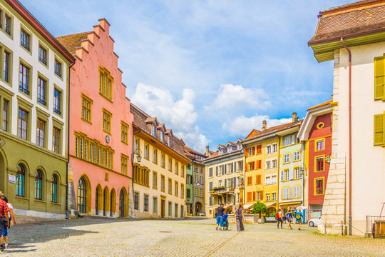 Historical center of Biel/Bienne, Switzerland