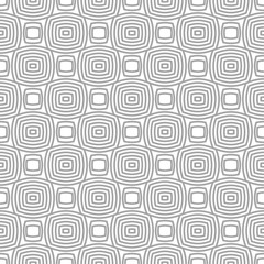 Gray geometric ornament on white background. Seamless pattern