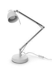 Table lamp on white background