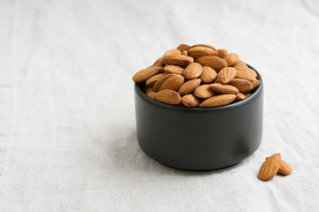 Almonds in a black bow