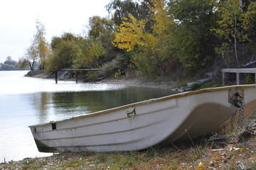 boat on the lake