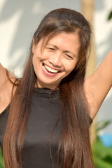 Minority Female Senior And Freedom