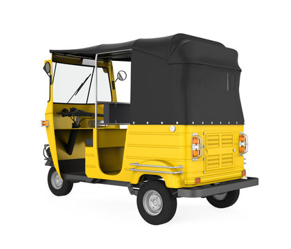 Auto Rickshaw Isolated