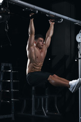 man  in sport gym