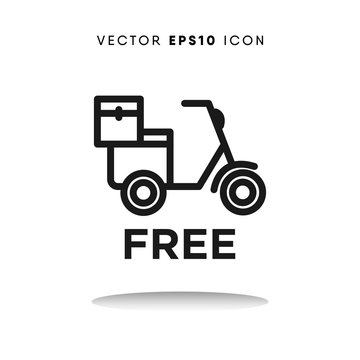 Motorbike vector icon