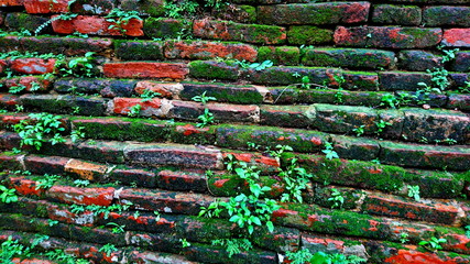 Ancient wall brick temple