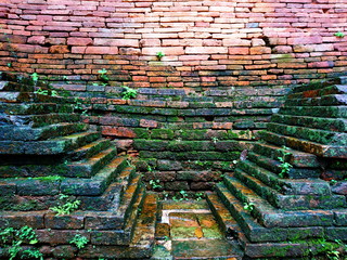 Ancient wall brick temple