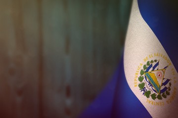 El Salvador flag for honour of veterans day or memorial day. Glory to the El Salvador heroes of war...