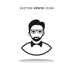 Man valentines day vector icon