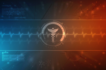 2d illustration Health care and medical logo 