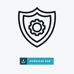 Shield vector icon