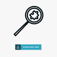 Magnifier vector icon
