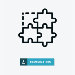 Puzzle vector icon