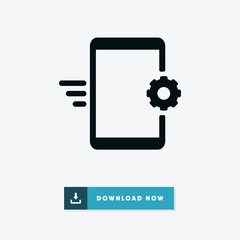Smartphone setting vector icon
