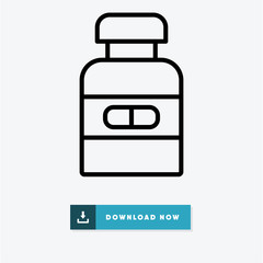 Obraz premium Pils vector icon
