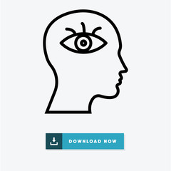 Psychology vector icon