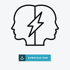 Relations vector icon