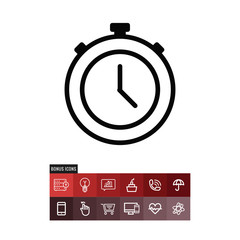 Stopwatch vector icon