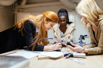 Group of designers working on a project