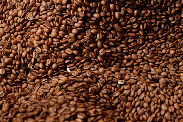 roasted coffee beans, coffee texture