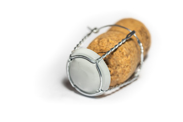 Champagnerkorken isoliert