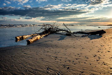 Spiaggia di Boccasetta Sandstrand im Po-Delta