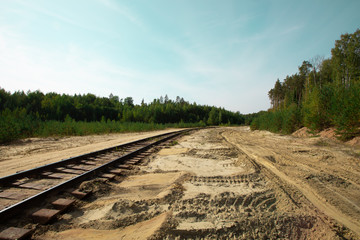 old railway sandpit