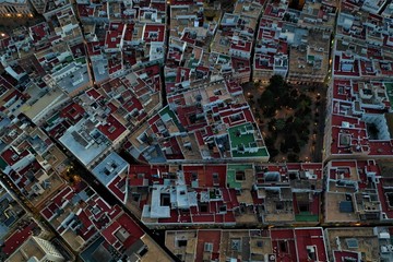 Fototapeta premium Widok z lotu ptaka Kadyks w Hiszpanii
