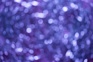 Naklejka premium blur of Christmas decorations. abstract blurred of blue and silver lights background