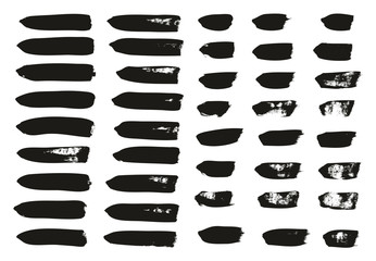 Calligraphy Paint Brush Lines Mix High Detail Abstract Vector Background Set 30