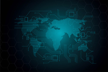 science Big data visualization. Futuristic Artificial intelligence . Cyber mind aesthetic design concept.