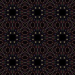 Seamless background pattern with a variety of multicolored lines.