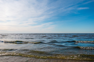 Baltic sea waves in Juramal. Latvia.