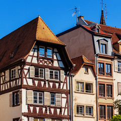 Old traditional houses in Strasbourg