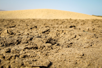 Detail einer Wüste, Dünenlandschaft