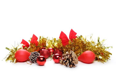 Christmas decoration isolated on white background