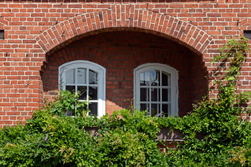 Fototapeta na wymiar Fassadendetail in Simrishamn Südschweden
