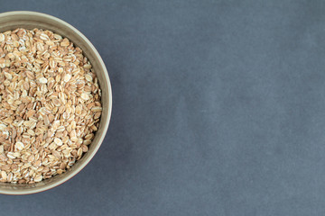 grain in a cup prepared for cooking