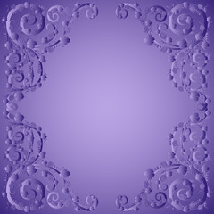 Obraz na płótnie Canvas Purple frame with grape elements