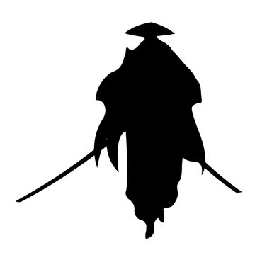 recommend clip art: samurai silhouette warrior sword ninja japanese katana
