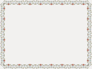 Delicate floral frame